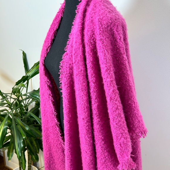 NWT Free Threads hot pink shawl - Picture 2 of 8